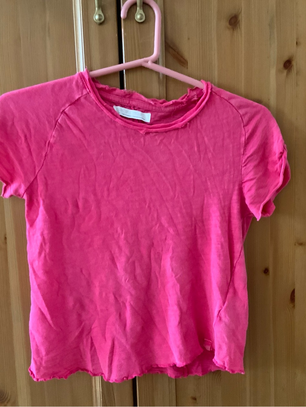We The Free Shirt, Size:S 100% Cotton Women’s Short Sleeve Crewneck Top - Bright